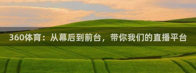 360体育：从幕后到前台，带你我们的直播平台